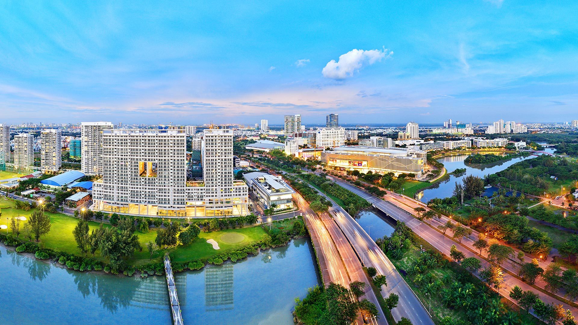 Quy hoạch đồng bộ hạ tầng kỹ thuật, mật độ cây xanh cao và tiện ích dịch vụ đa chức năng là điểm mạnh của đô thị Phú Mỹ Hưng