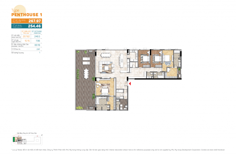 Kiểu căn hộ Penthouse 1