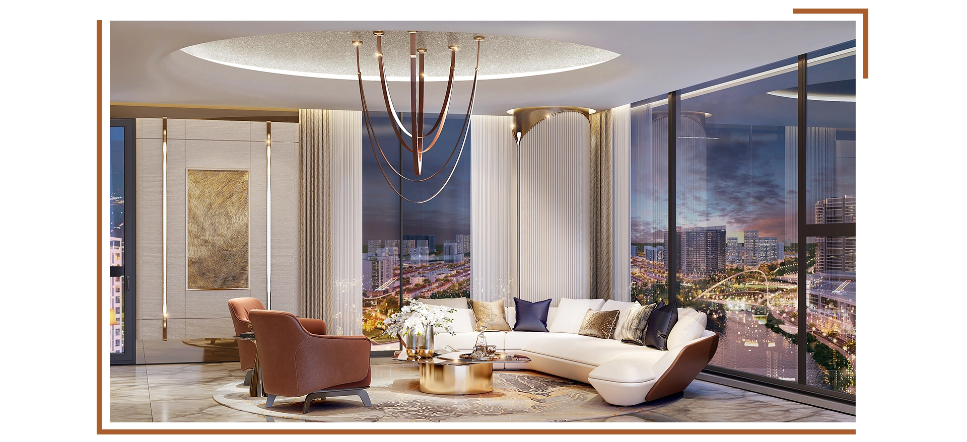 Bên trong căn hộ hạng sang tại Phú Mỹ Hưng. Ảnh phối cảnh: Phú Mỹ Hưng