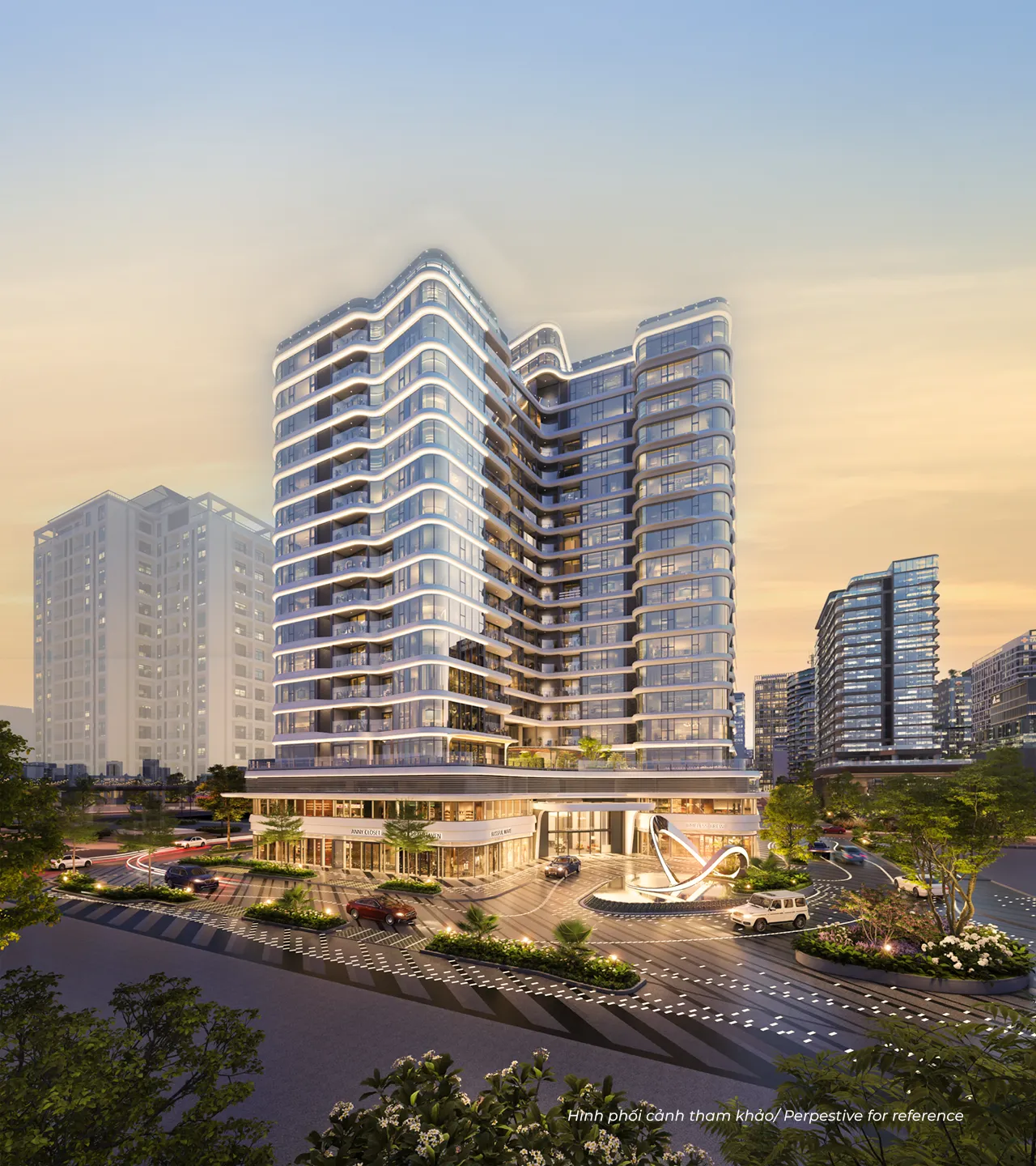 Phối cảnh Triton Crown Tháp B