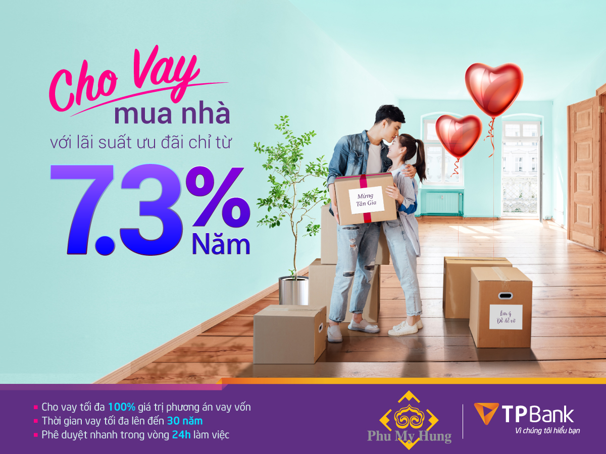 TPBank ưu đãi vay mua nhà dự án Phú Mỹ Hưng với lãi suất chỉ từ 7.3% năm
