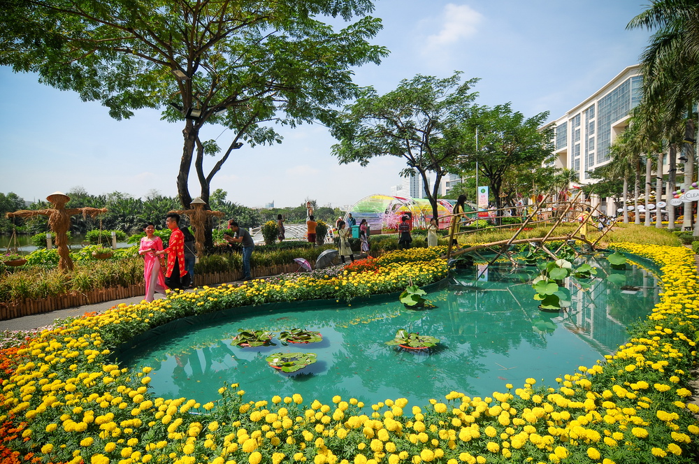 Hội chợ hoa xuân Phú Mỹ Hưng 2017: đậm nét hồn quê Việt