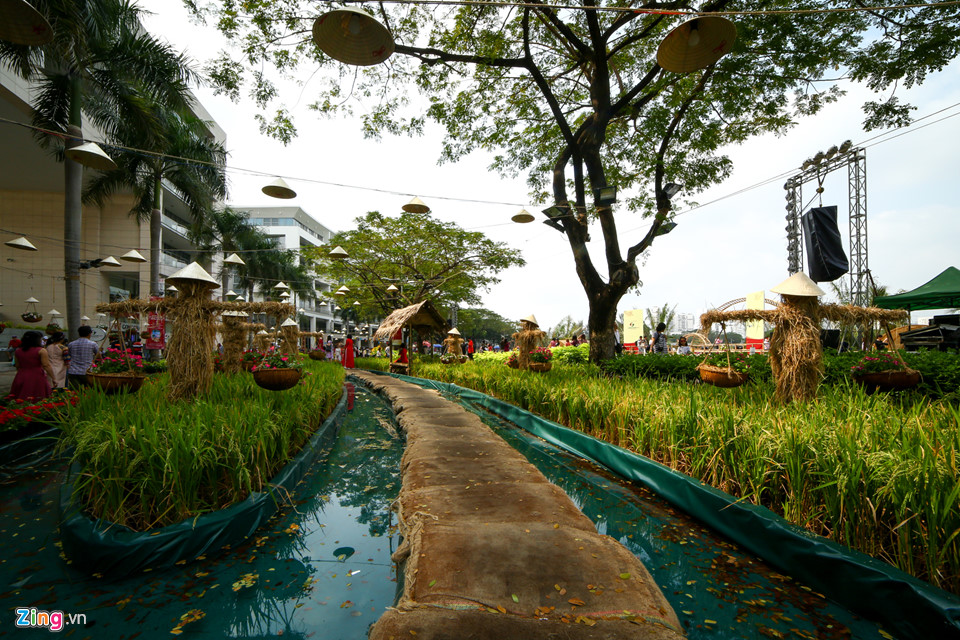 Hội hoa xuân khu nhà giàu Phú Mỹ Hưng