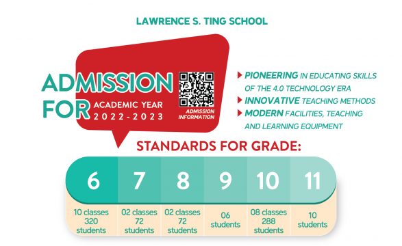 Lawrence S. Ting School increases enrollment quotas  for the school year 2022-2023