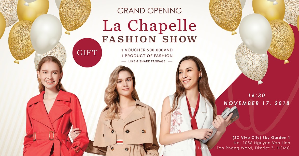 Ra mắt thương hiệu thời trang La Chapelle đầu tiên tại Phú Mỹ Hưng