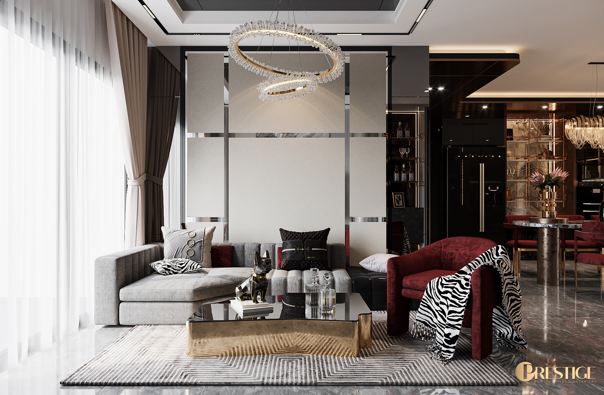 Phong cách nội thất Modern Luxury 