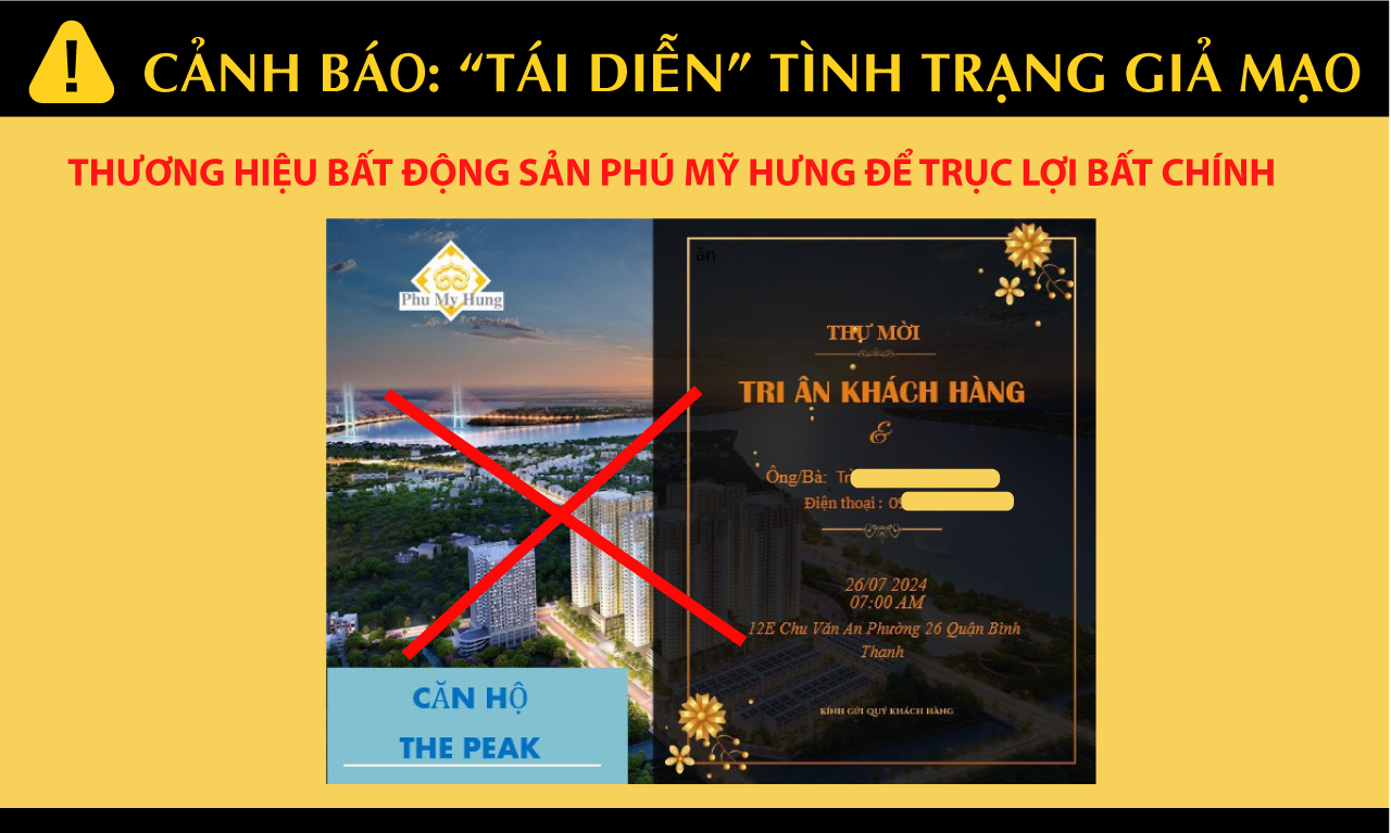 Cảnh báo: “tái diễn” tình trạng giả mạo thương hiệu bất động sản Phú Mỹ Hưng để trục lợi bất chính