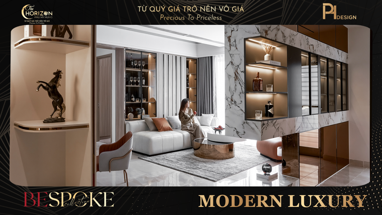 Phong cách Modern Luxury tại Phu My Hung The Horizon: Điểm nhấn sang trọng – điểm chạm tinh túy