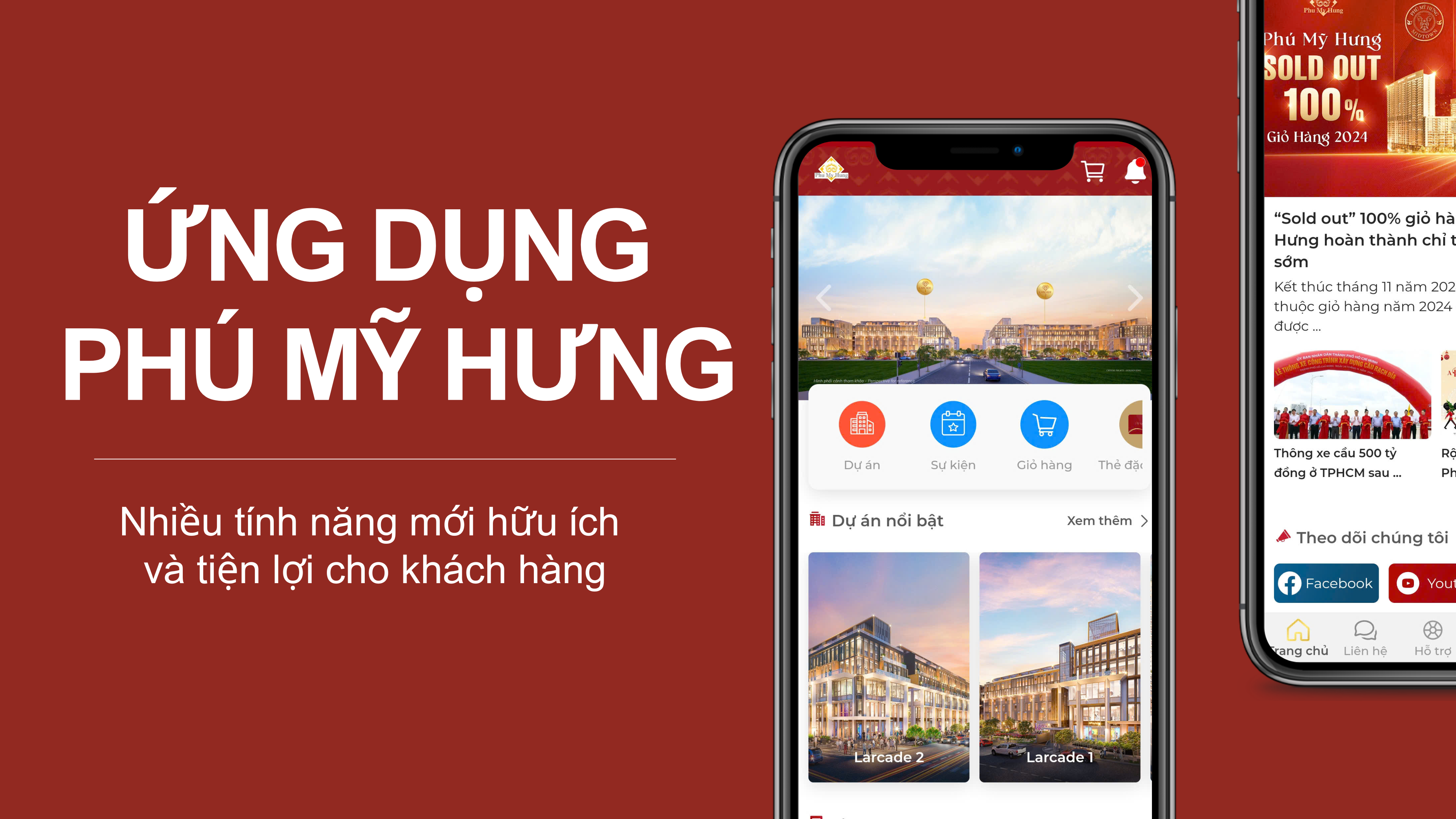 Nhiều tính năng mới hữu ích và tiện lợi cho khách hàng trên ứng dụng App Phú Mỹ Hưng