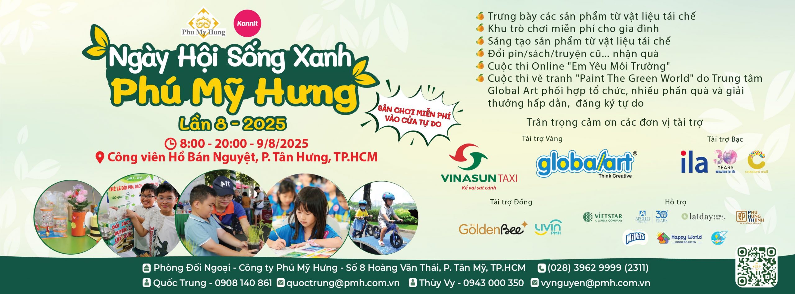 Phú Mỹ Hưng tổ chức Ngày hội Sống Xanh lần thứ 8, kết hợp đêm nhạc nghệ thuật “Hoa và Rác”