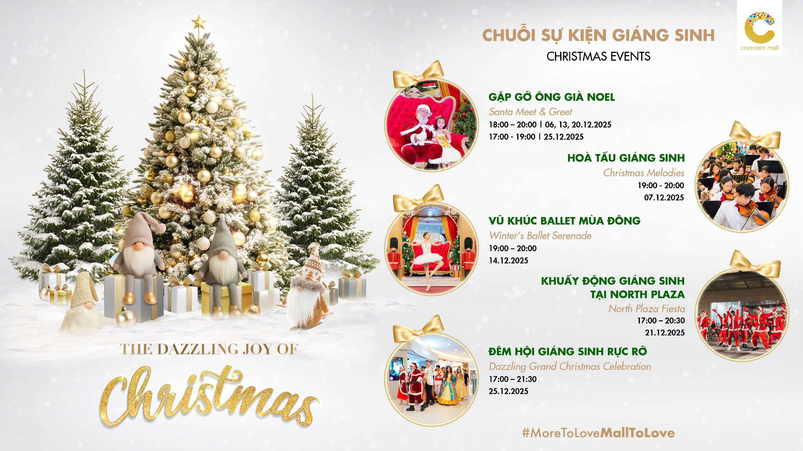 Crescent Mall tỏa sáng mùa lễ hội với ” The Dazzing Joy Of Christmas”插图5