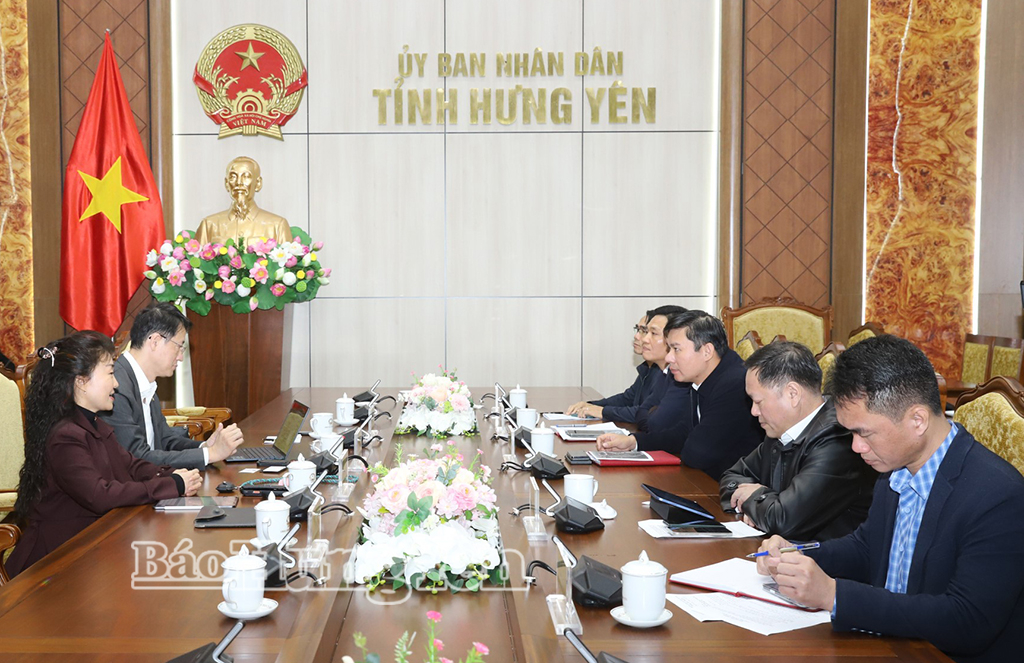 Đồng chí Phó Chủ tịch Thường trực UBND tỉnh Nguyễn Lê Huy làm việc với lãnh đạo Công ty TNHH Phát triển Phú Mỹ Hưng插图