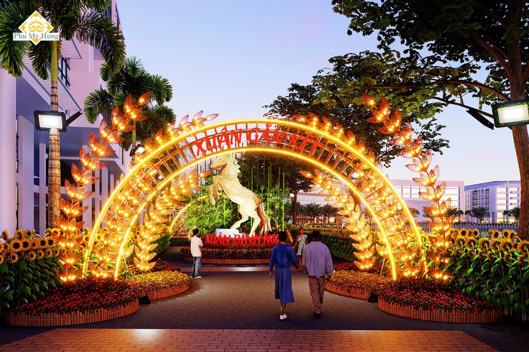 Hội hoa xuân Phú Mỹ Hưng tết Bính Ngọ 2026: Rực rỡ thông điệp “Xuân gắn kết”