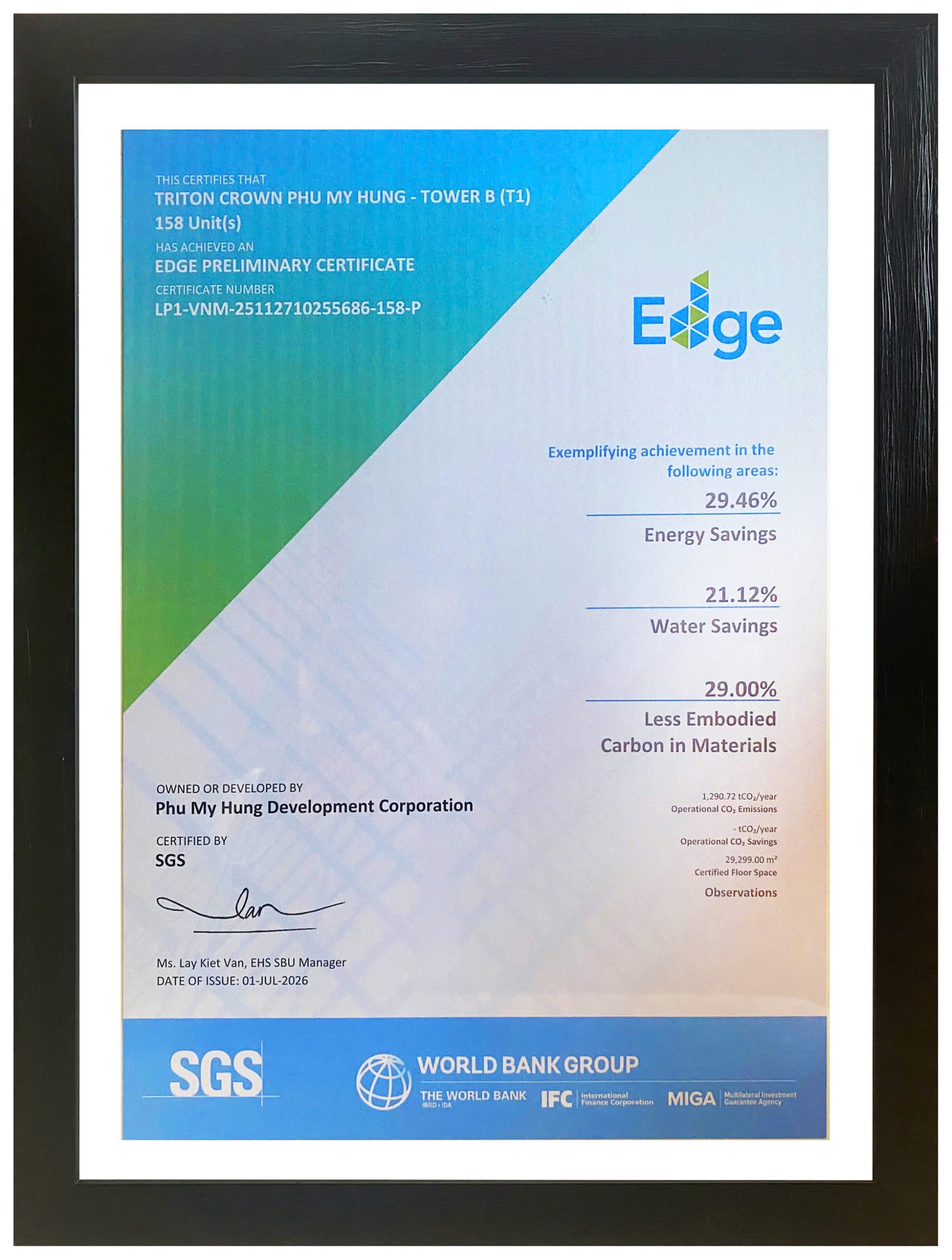 Chứng nhận EDGE Preliminary Certificate cho hai dự án của Phú Mỹ Hưng là Casa Luna và Triton CrownkmUihMogu45tvKkzqES3T8QI3qC19c5c4O
