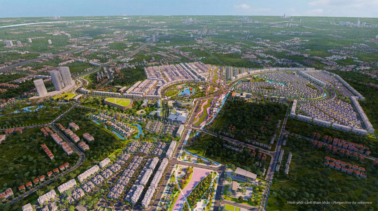 Phối cảnh tham khảo đô thị Hồng Hạc City