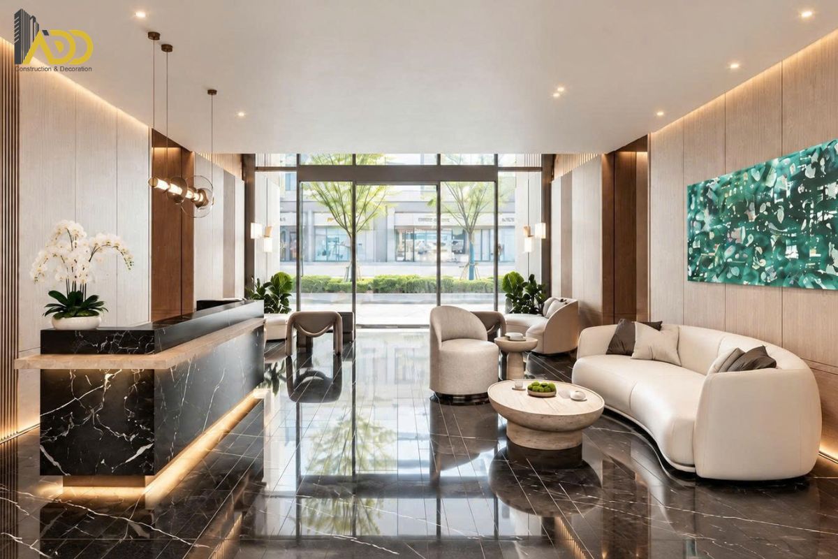 Khu vực sảnh dự án Crescent Residence 2