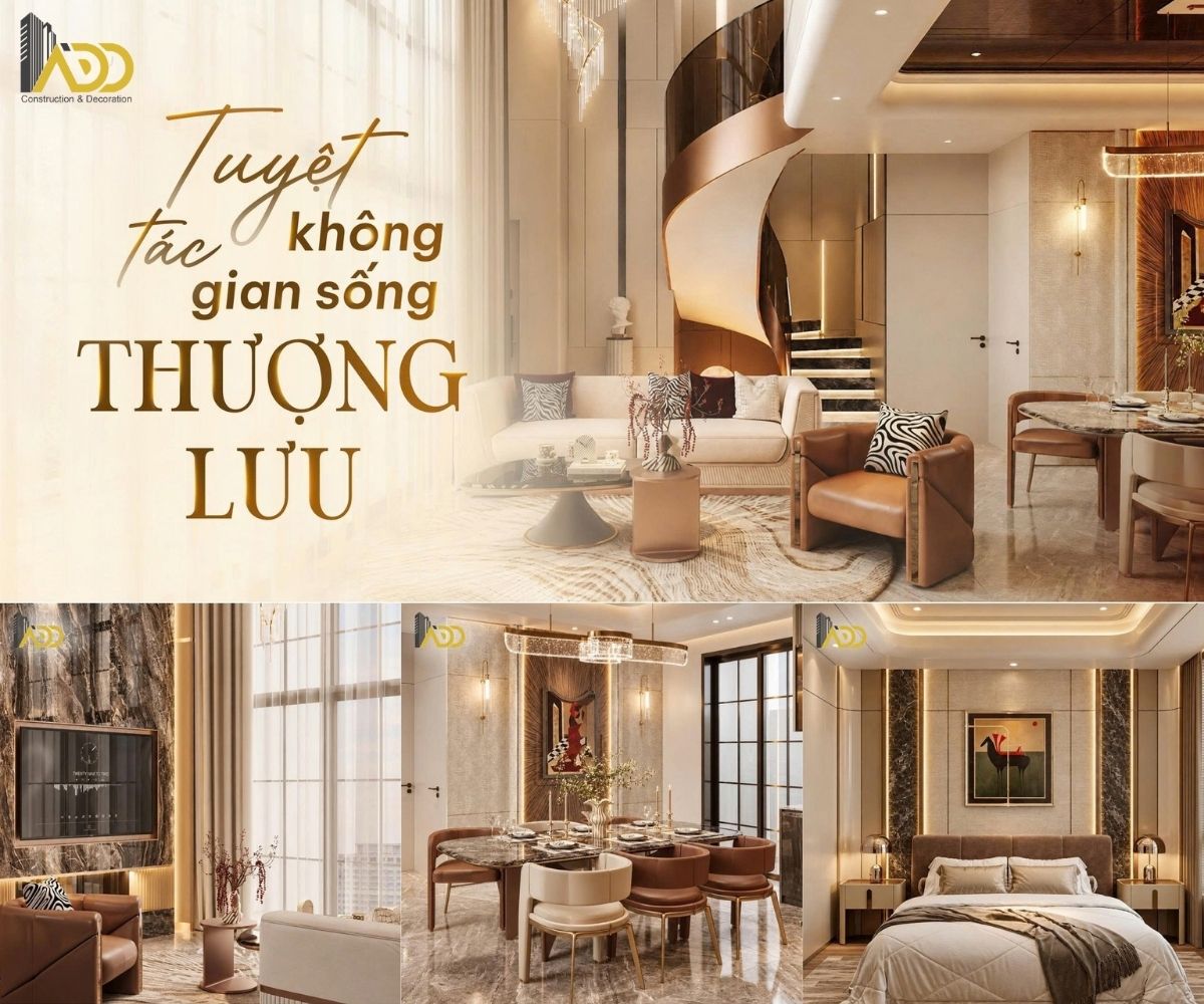 Phối cảnh bản vẽ 3D về các không gian nội thất